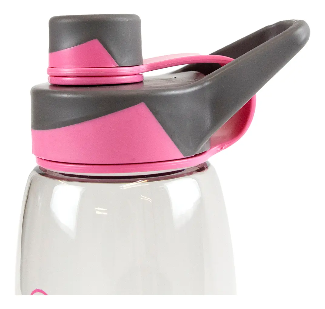 Combo 2 Botellas Deportivas Dakota Plástica De Agua 750ml Gym Color Rosa