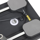 Tabla De Pilates Reformer Multifunción 5 En 1 Plegable Con Bandas Y Temporizador Negra Negro