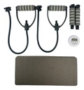 Tabla De Pilates Reformer Multifunción 5 En 1 Plegable Con Bandas Y Temporizador Negra Negro