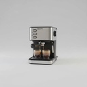 Cafetera Espresso 20 Bares Dakota Con Espumador Para Café Molido + 4 Tazas Doble Vidrio 250 Ml + Café Martínez 250 G De Regalo Acero Inoxidable