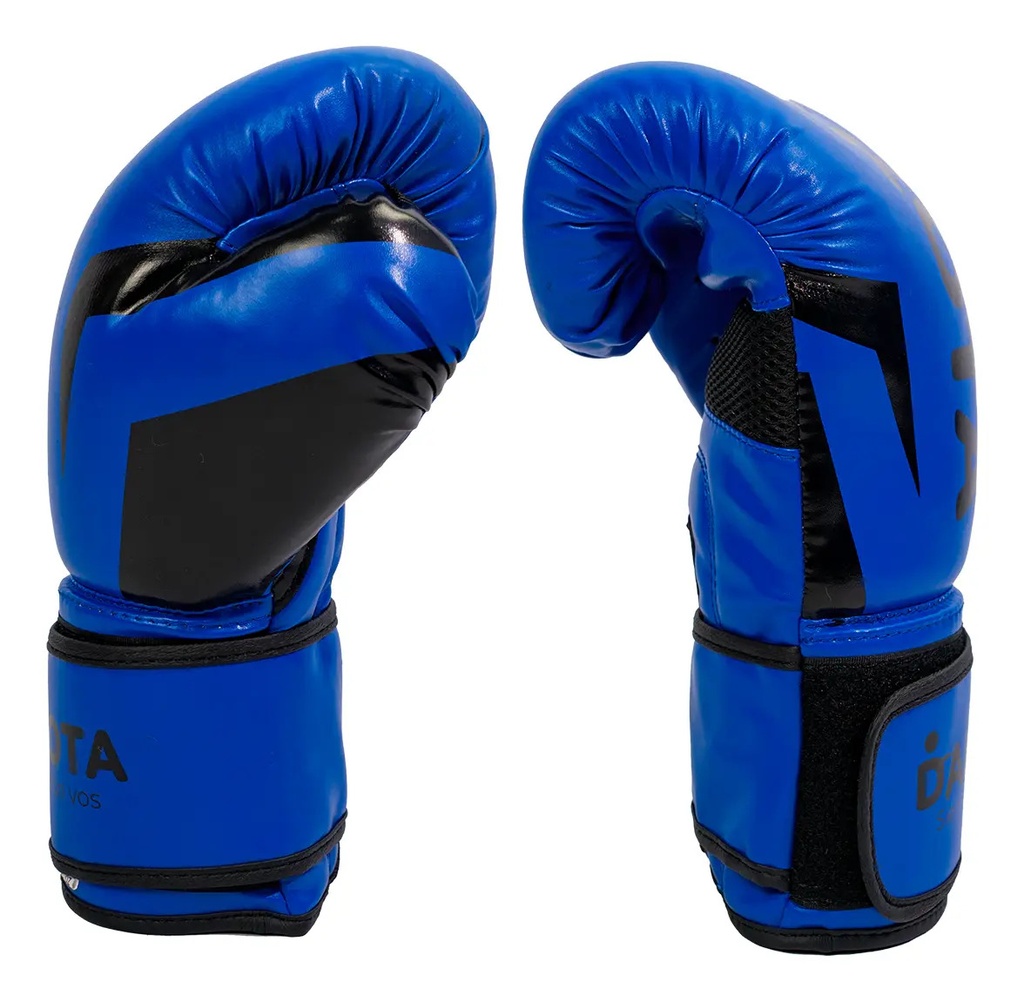 Guantes De Boxeo Entrenamiento Profesionales Hombre Mujer Abrojo 12 Oz Azul Dakota 12oz