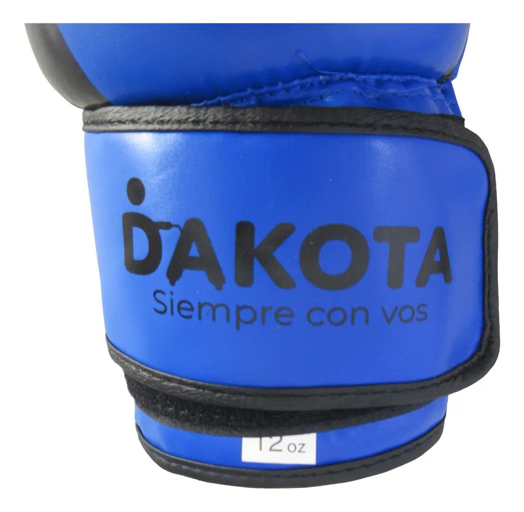 Guantes De Boxeo Entrenamiento Profesionales Hombre Mujer Abrojo 12 Oz Azul Dakota 12oz