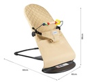 Silla Mecedora Bouncer Con Juguete Para Bebés Dakota Bbmec01 Color Beige Liso