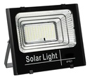Reflector Solar Led 200w Dakota Para Exterior Con Panel Solar + Control Remoto Negro Blanco Frío