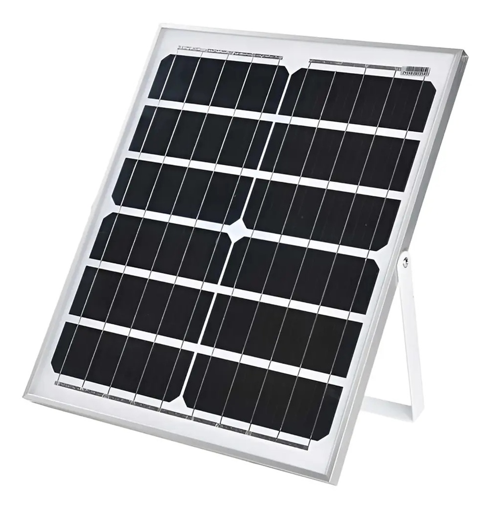Reflector Solar Led 200w Dakota Para Exterior Con Panel Solar + Control Remoto Negro Blanco Frío