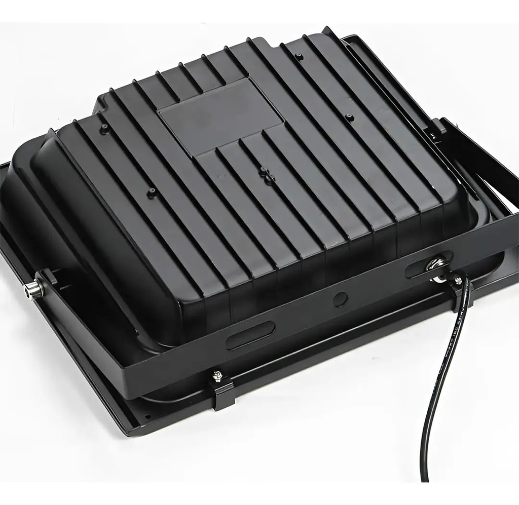 Reflector Solar Led 200w Dakota Para Exterior Con Panel Solar + Control Remoto Negro Blanco Frío
