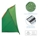 Carpa Para 2 Personas Dakota Ca02 Impermeable Playa Fácil Armado Color Verde