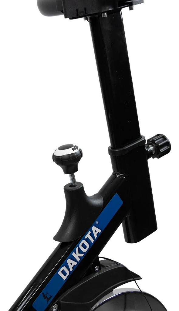 Bicicleta Fija Spinning 150kg Reforzada Dakota Bluetooth 6kg Color Negro