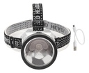 Linterna Minero Dakota Luz Led Cabeza Vincha Batería Recargable Usb Color Gris Blanco
