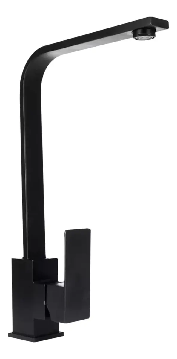 Combo Bacha De Cocina Dakota Acero Inoxidable Con Accesorios + Grifería De Baño Monocomando Negra Plateado 1
