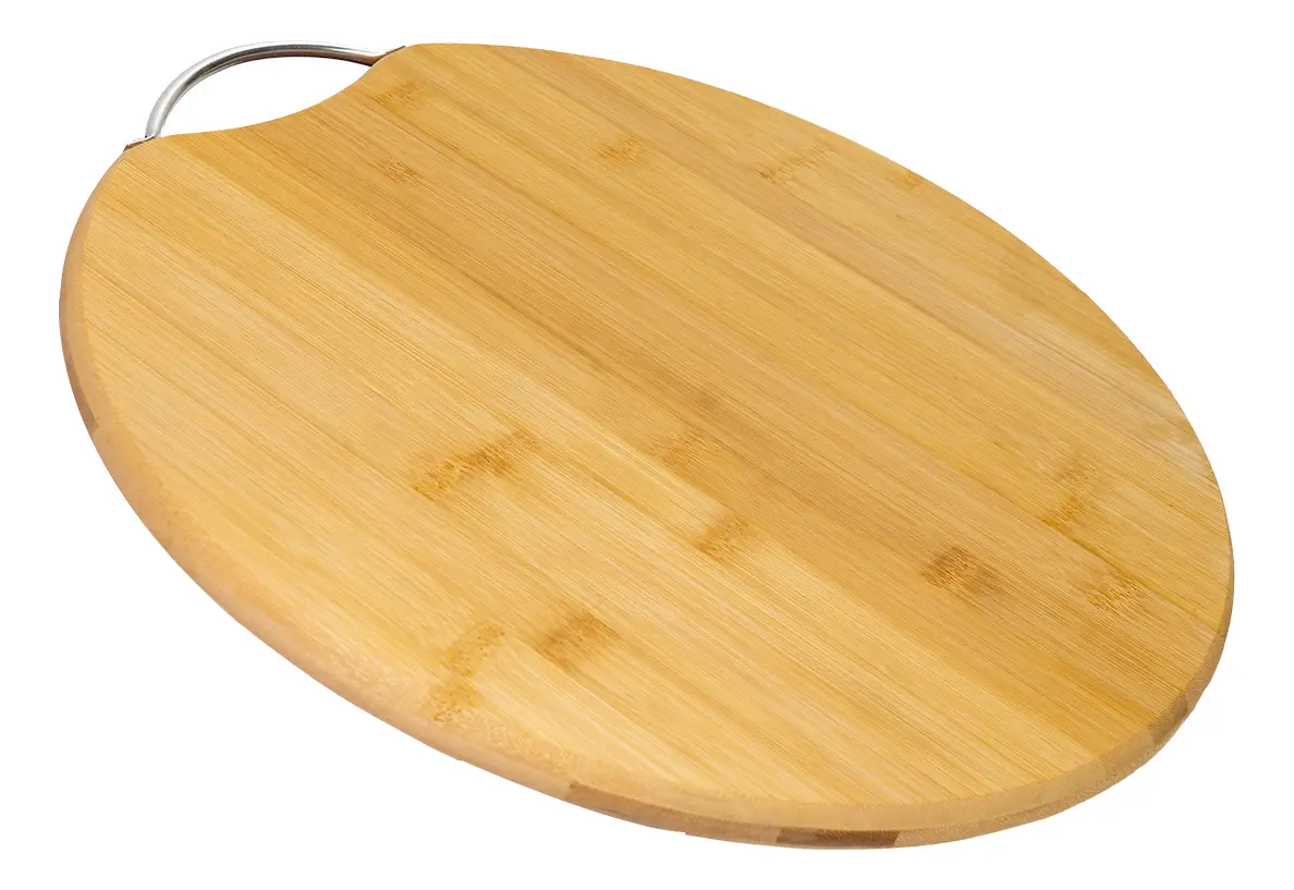 Tabla Para Pizza Dakota 36 Cm X 1,8 Cm Bambú Liso Marrón