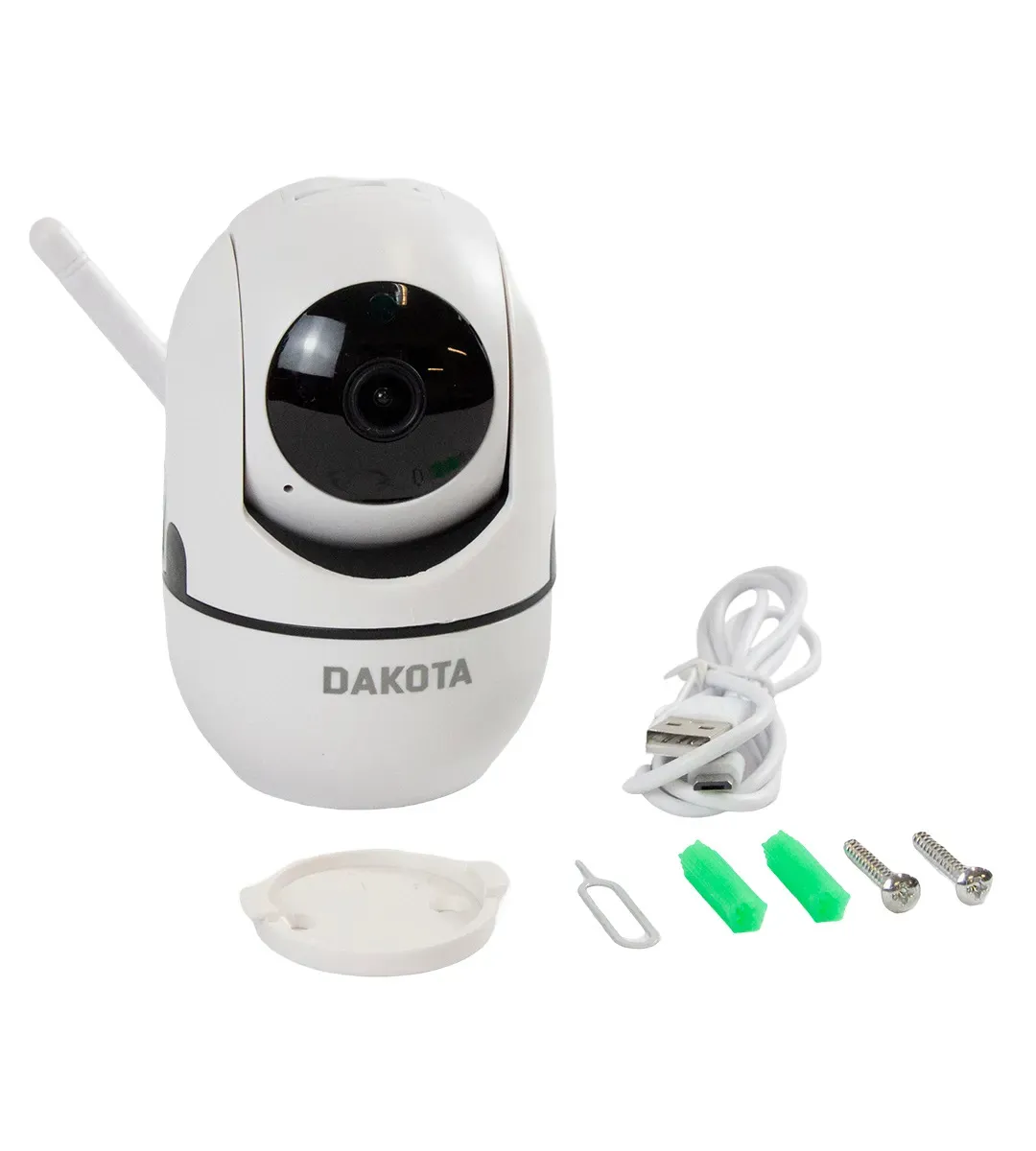 Cámaras Seguridad Ip Wifi 1080p Visión Nocturna Combo Dakota X4 Blanco