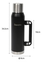 Termo Acero Inoxidable Pico Cebador Dakota 1.3l Color Negro