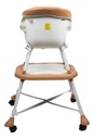 Silla De Comer Bebe Alta Dakota Multifunción Mesa Para Juegos Estudios Color Marrón Baby