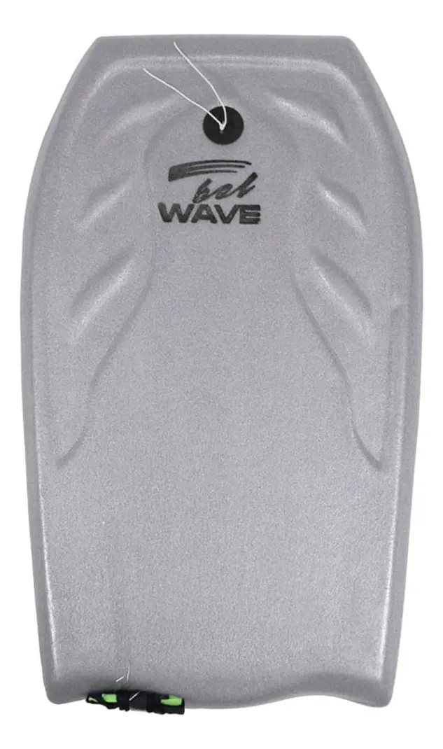 Tabla Barrenador Niños Bodyboard 103cm Playa Surf Bel Color Gris + Pita De Regalo Gris Claro