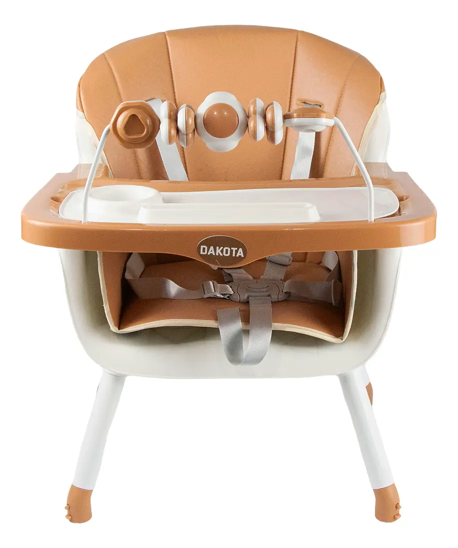 Silla De Comer Bebe Alta Dakota Multifunción Mesa Para Juegos Estudios Color Marrón Baby