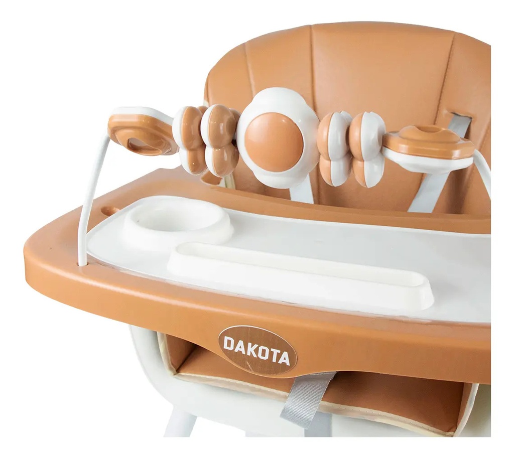 Silla De Comer Bebe Alta Dakota Multifunción Mesa Para Juegos Estudios Color Marrón Baby