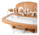 Silla De Comer Bebe Alta Dakota Multifunción Mesa Para Juegos Estudios Color Marrón Baby
