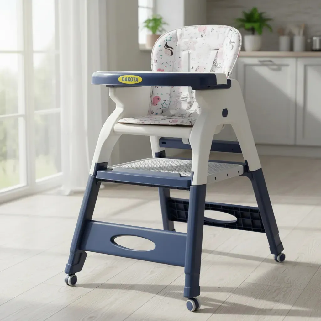 Silla De Comer Para Bebé Dakota Bebê Mf03 Baby Azul