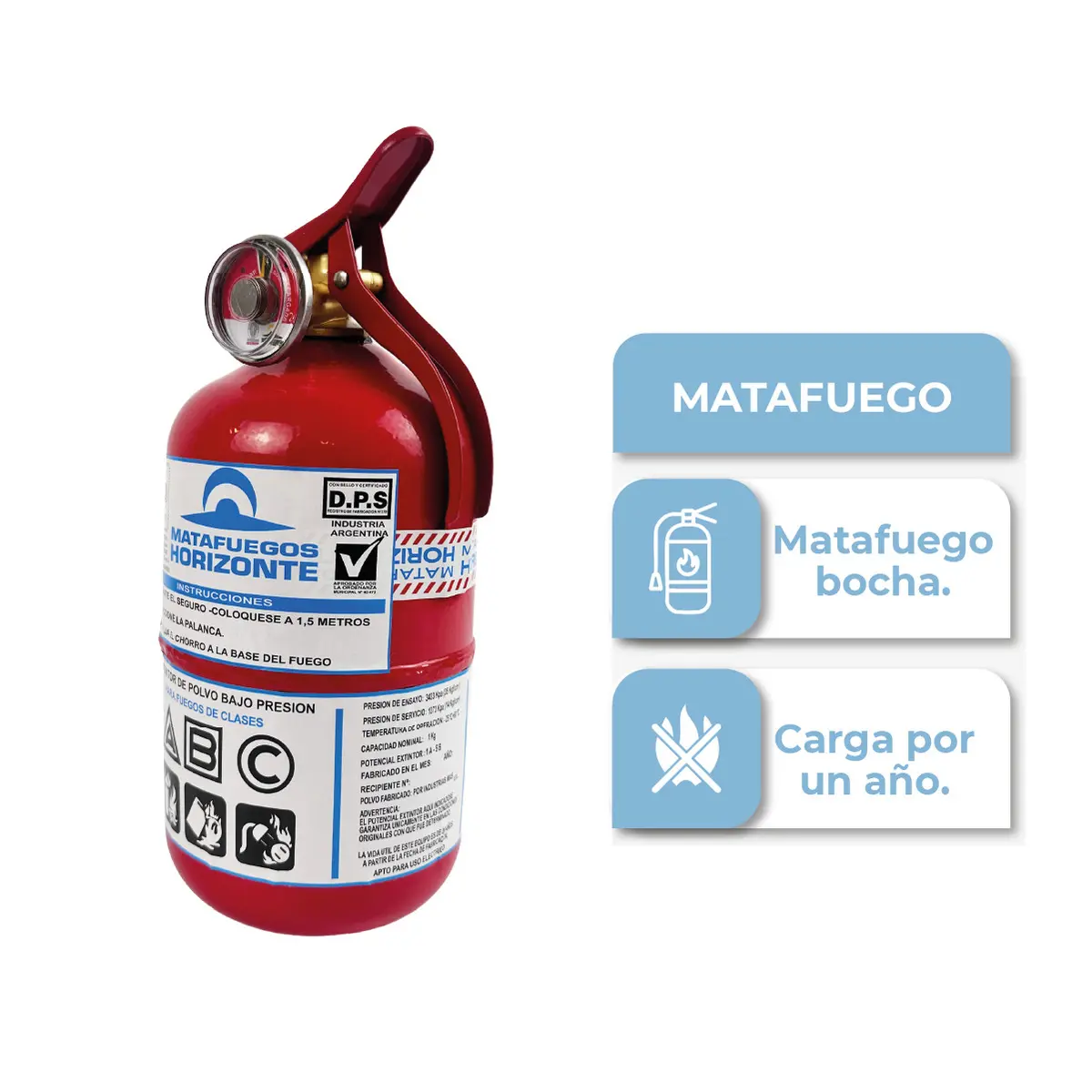 Kit De Seguridad Vial Auto 8 En 1 Apto Vtv Con Matafuego 1 Kg