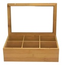 Caja Té Madera Dakota Con 2 Tazas Organizador