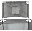 Corralito Pelotero Para Bebes Hexagonal Dakota Gimnasio Aro Básquet Con Pelotitas Color Gris