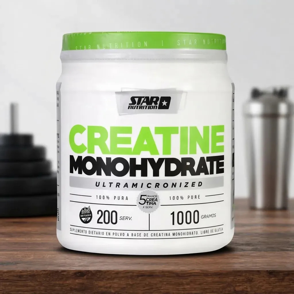 Creatina Star Nutrition Monohydrate En Polvo Sin Sabor X 1kg