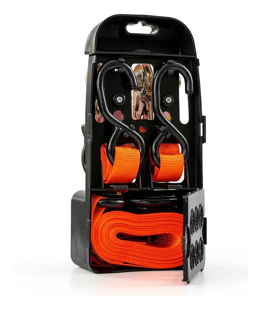 Set 2 Cintas Amarre Crique 25mm X 5 Mt 350 Kg Hamilton Htt207 Naranja