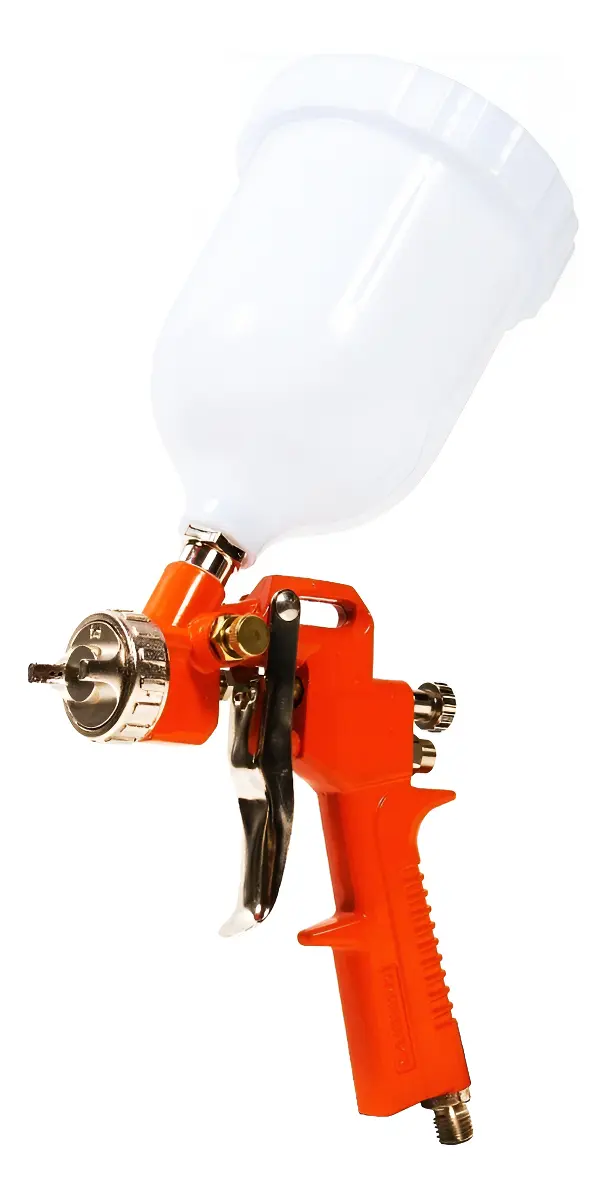 Pistola Soplete Pintar Hamilton Pg100 Hvlp 600/cc Pico 1,5mm Color Naranja