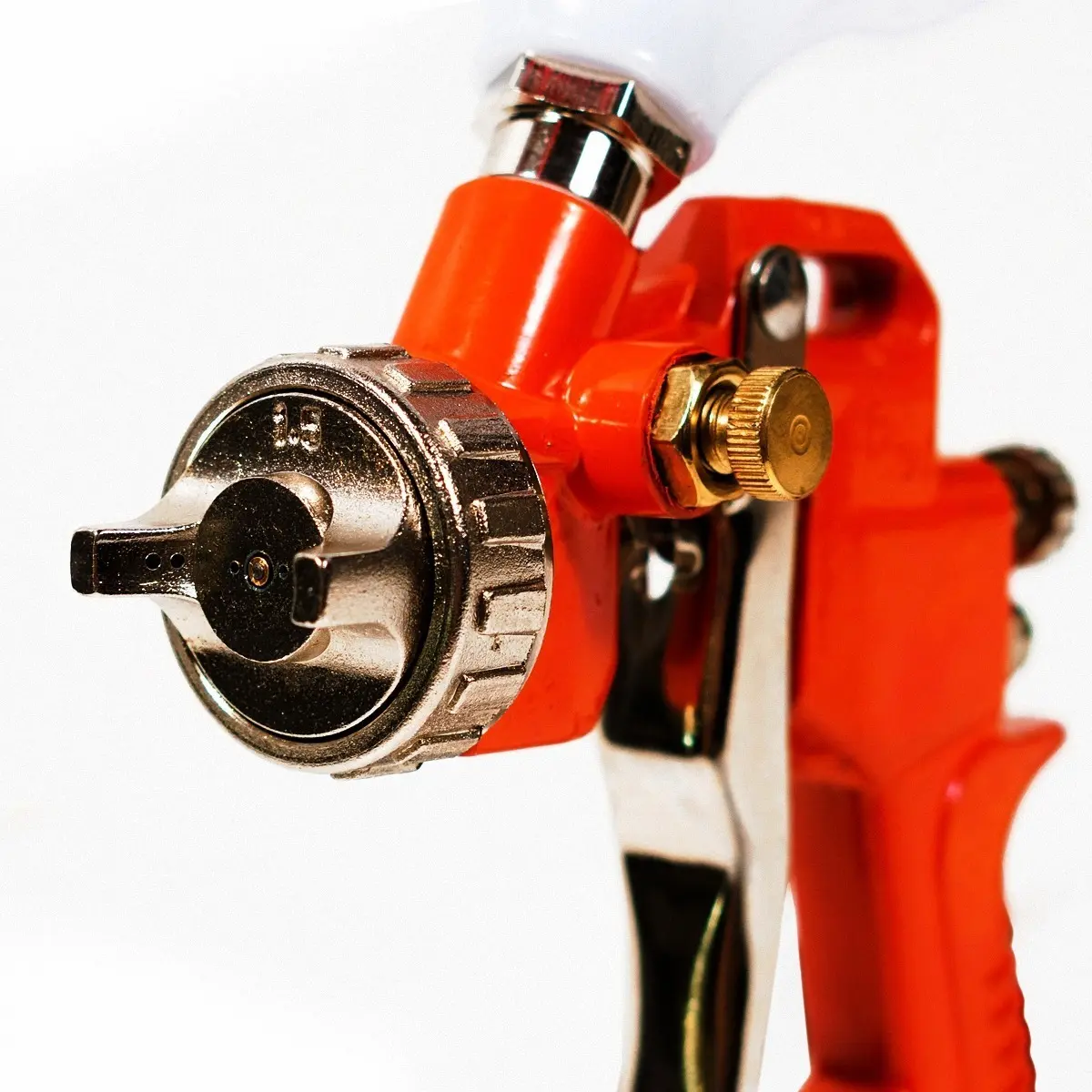Pistola Soplete Pintar Hamilton Pg100 Hvlp 600/cc Pico 1,5mm Color Naranja
