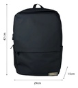 Mochila Impermeable Viaje Dakota Portanotebook Cabina 15 Pulgadas Usb Incluyen 2 Neceser Regalo Negro