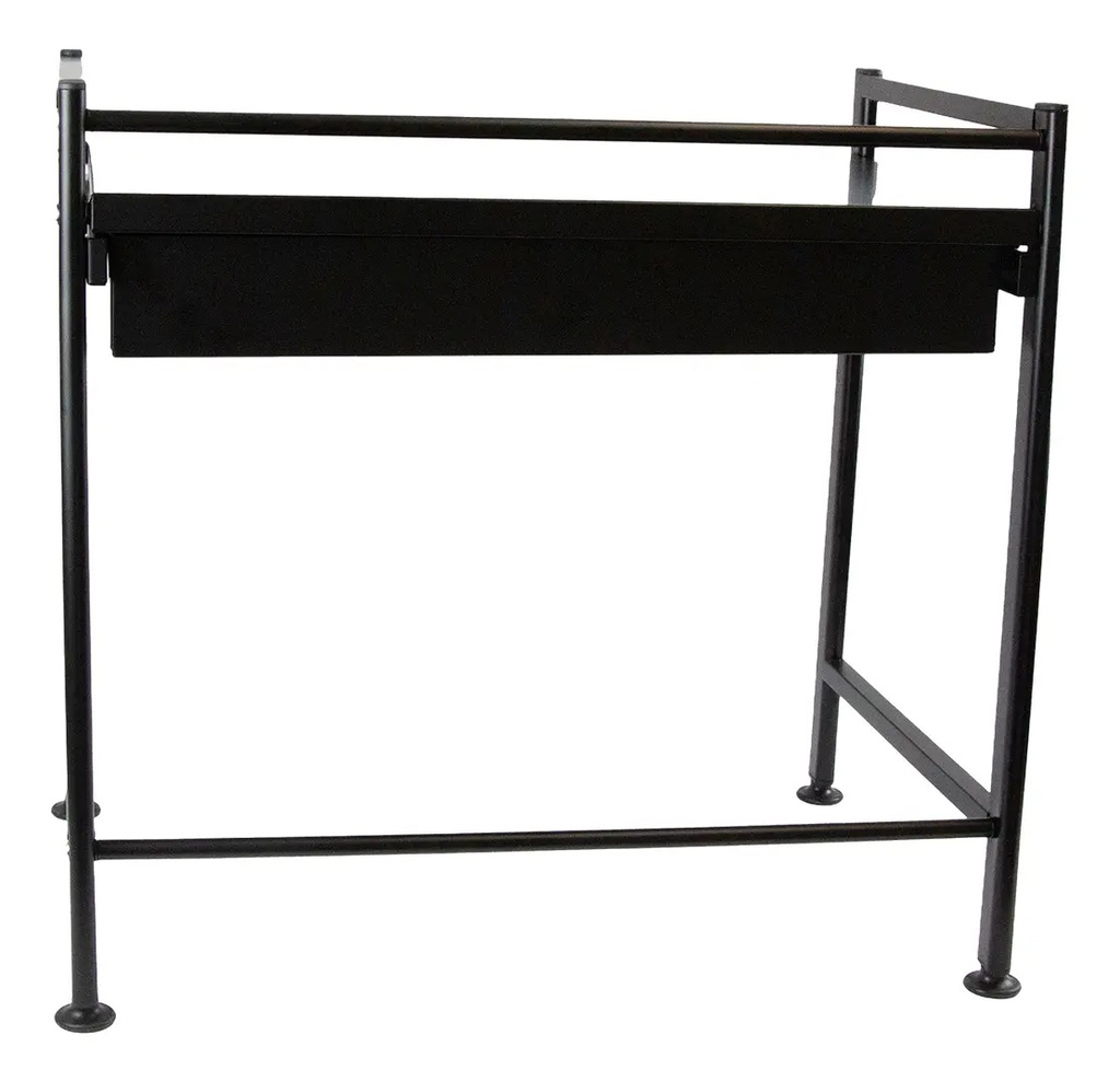 Estante Organizador Para Microondas Y Horno Eléctrico Dakota Con Cajón Negro