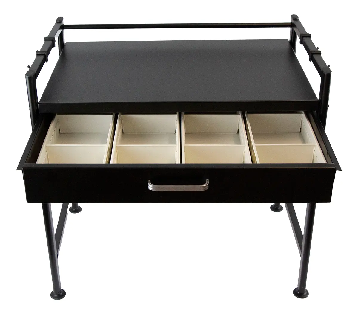 Estante Organizador Para Microondas Y Horno Eléctrico Dakota Con Cajón Negro