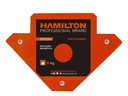 Set 4 Escuadra Magnética Soporte Para Soldar 11 Kg Hamilton Eps25m Acero Incluye Guantes Moteados