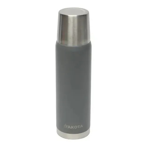 Termo Dakota 1000ml Acero Inoxidable Gris Botella Térmica Bebidas Incluye Bombilla Acero