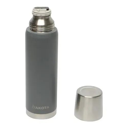 Termo Dakota 1000ml Acero Inoxidable Gris Botella Térmica Bebidas Incluye Bombilla Acero