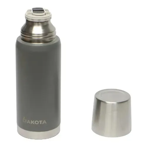 Termo Dakota 750ml Acero Inoxidable Gris Botella Térmica Bebidas Incluye Bombilla Acero