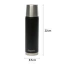 Termo Dakota Acero Inoxidable 1000ml Negro Botella Térmica Para Bebidas Incluye Bombilla Acero