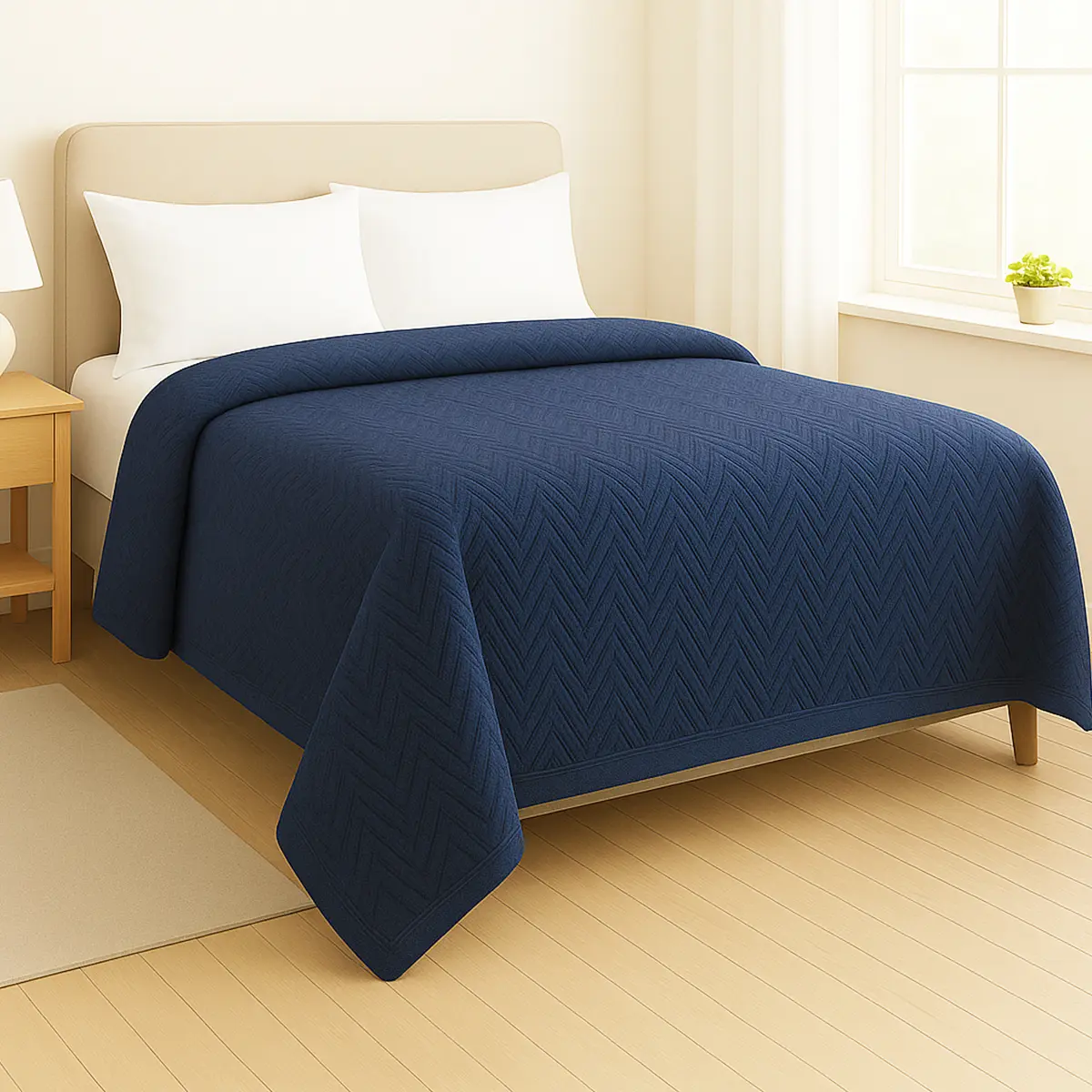 Frazadas Manta 200x230 Dakota Invierno Color Azul