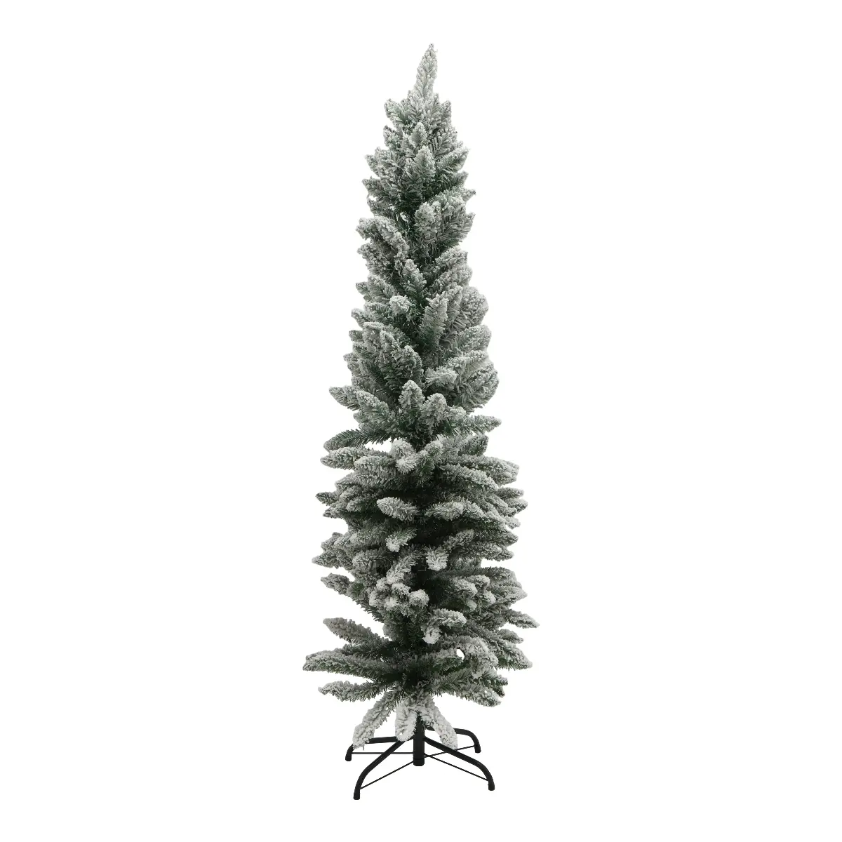 Árbol De Navidad Nevado 1,50 Metros Pino Artificial Decorativo Con Base Verde Oscuro