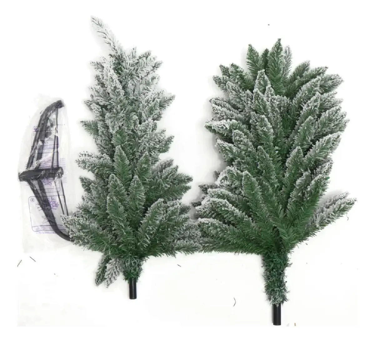 Árbol De Navidad Nevado 1,50 Metros Pino Artificial Decorativo Con Base Verde Oscuro