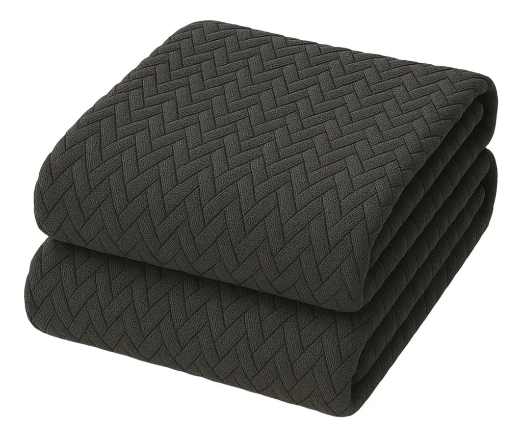 Frazadas Manta 200x230 Dakota Invierno Color Gris Claro Fra340g 1.6 G