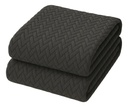 Frazadas Manta 200x230 Dakota Invierno Color Gris Claro Fra340g 1.6 G