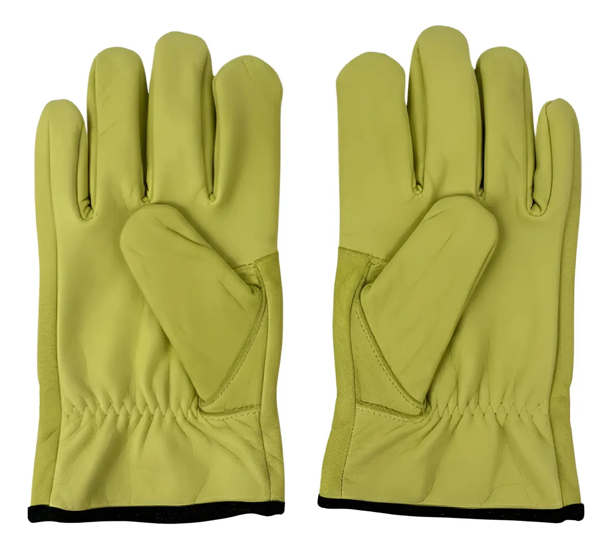 Pack X 12 Guantes Vaqueta Amarilla Talle 10 Amarillo