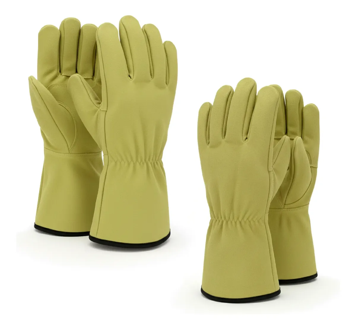 Pack X 24 Guantes Vaqueta Amarilla Talle 10 Amarillo