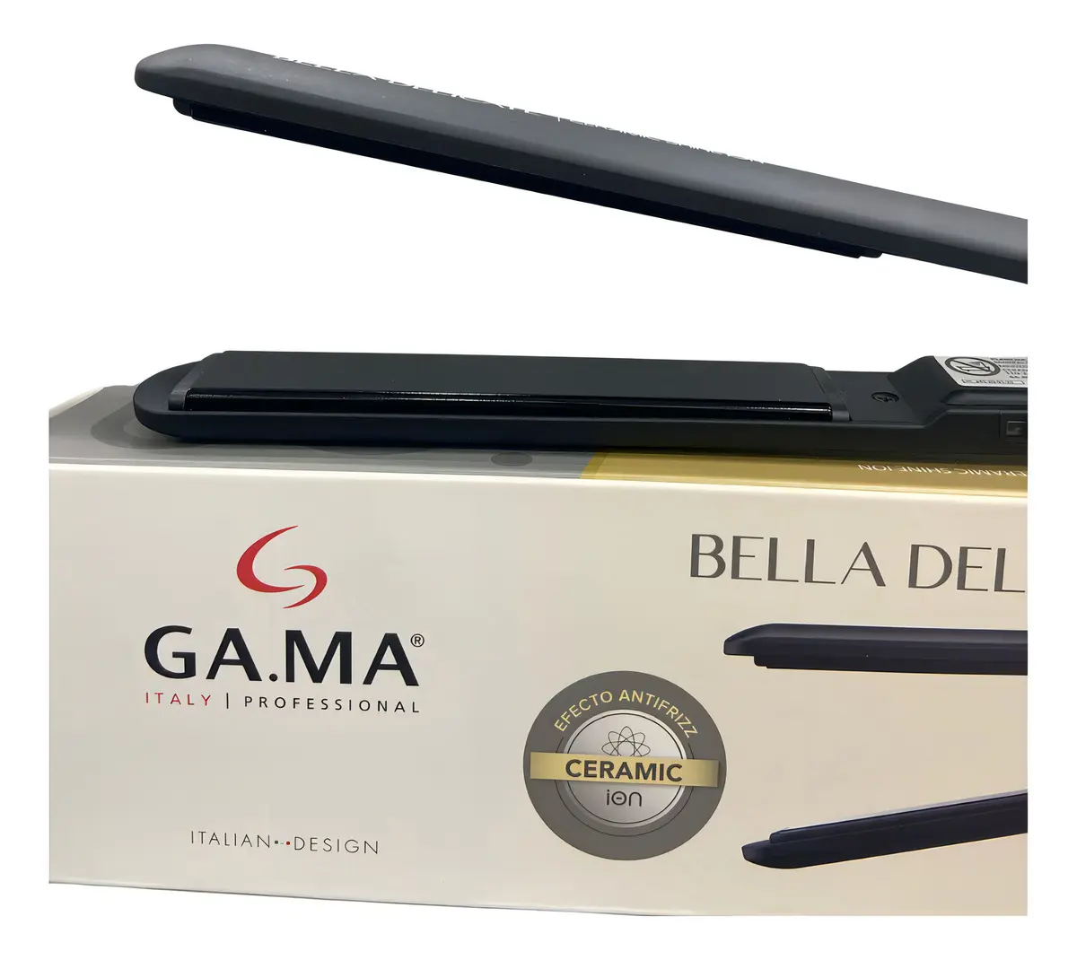 Planchita De Pelo Gama Bella Delicate Ceramic Shine Ion 220ºc Negro