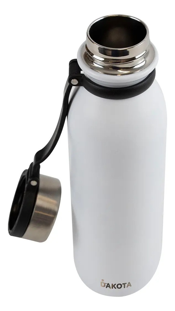 Botella Térmica Deportiva Dakota Acero Inoxidable 600ml Color Blanco