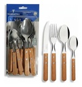 Set Cubiertos Tramontina Dynamic Madera 24 Piezas Marrón + Mandolina Cortadora Verduras 14 Piezas Dakota Verde