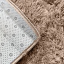 Alfombra Pelo 150x100cm Dakota Suave Antideslizante Multiuso Living Dormitorio Baño Color Marrón 1 M 1.5 M