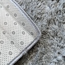 Alfombra Pelo 150x100cm Dakota Suave Antideslizante Multiuso Living Dormitorio Baño Color Gris
